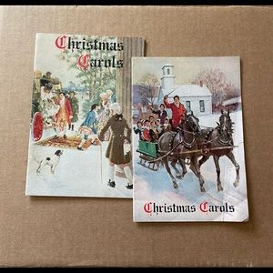 2 Vintage Christmas Song Books